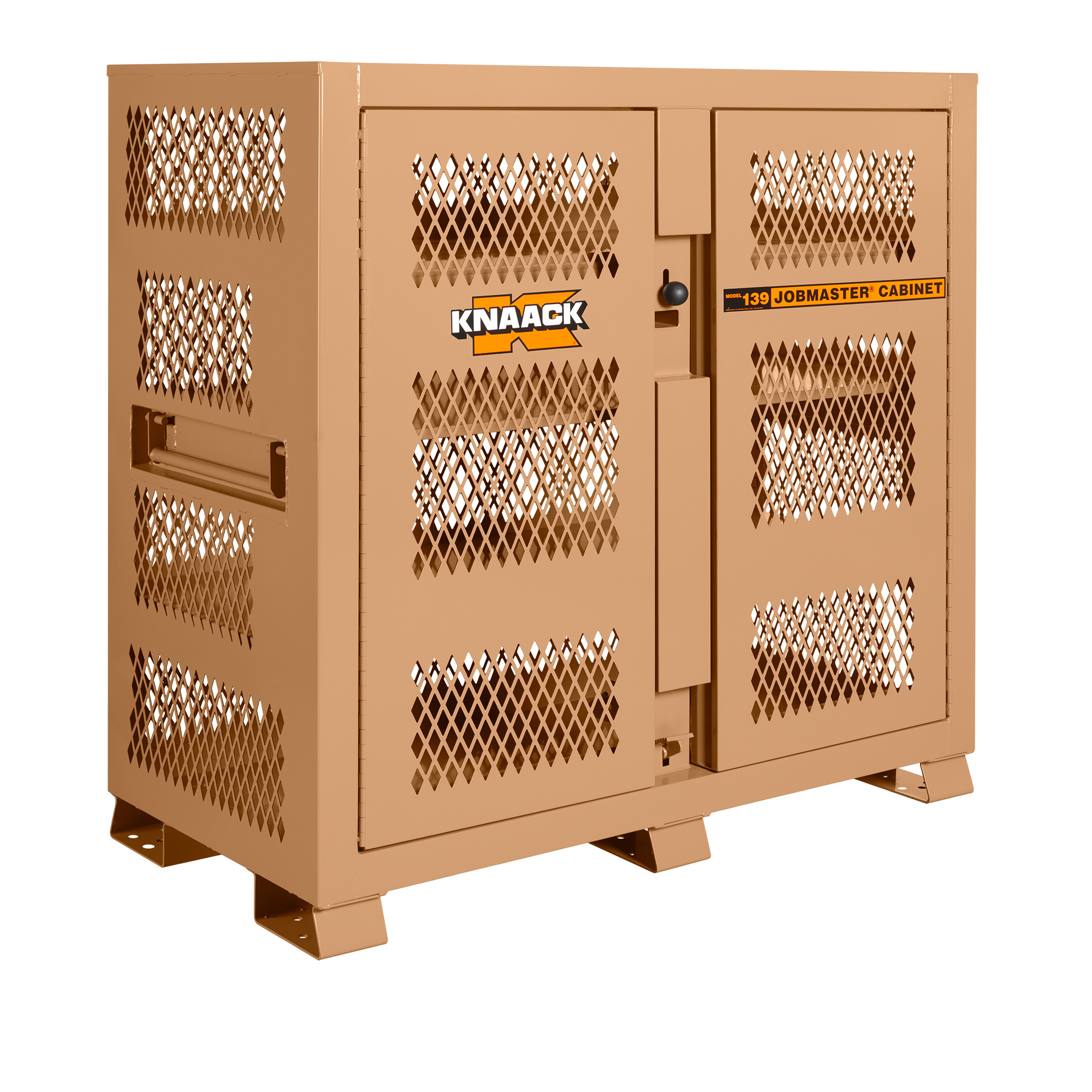 KNAACK Tool Kage Storage Cabinet, 59.4 Cu. Ft., 60in.W x 30in.D x 60in.H, Tan, Model# 139-MT-KL